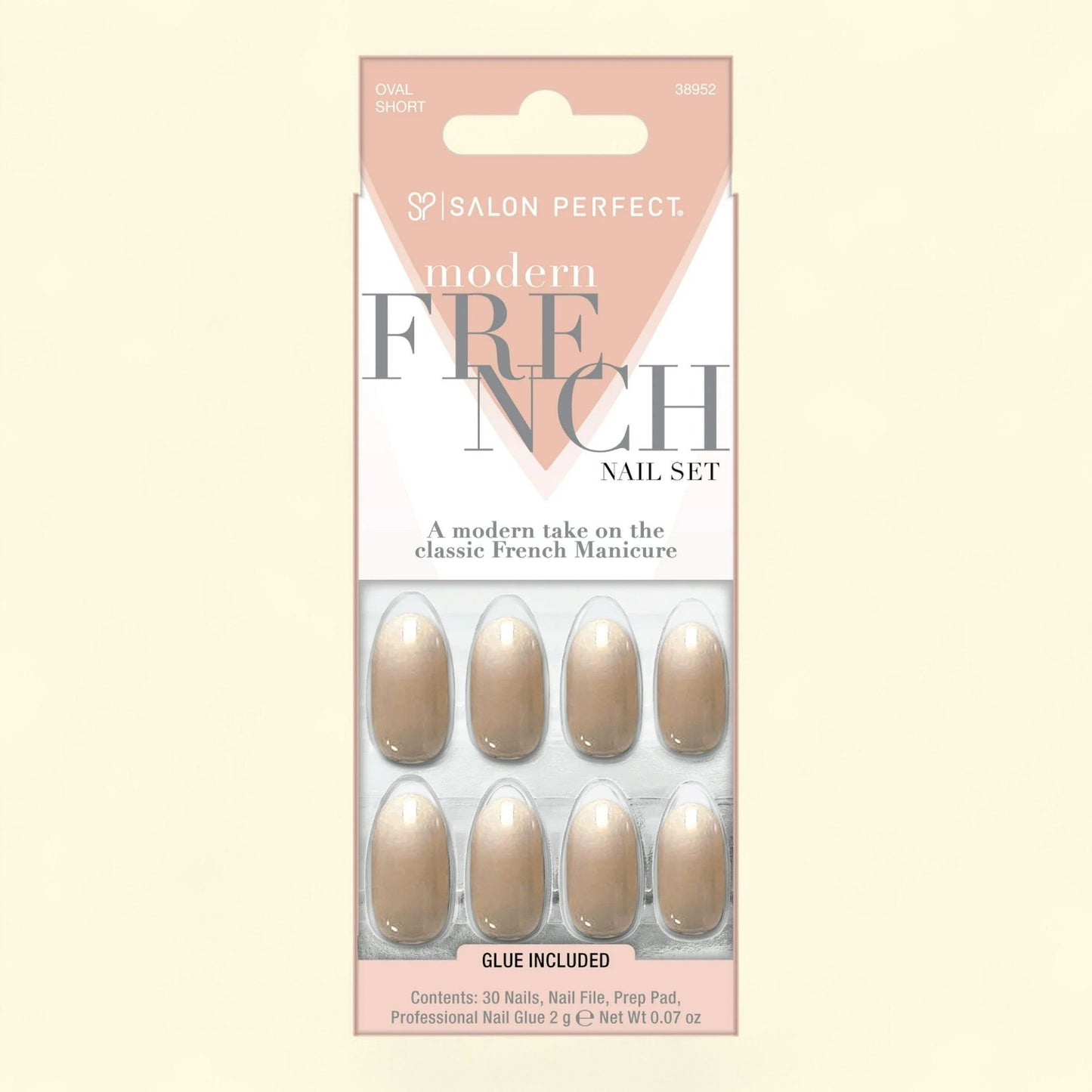 Salon Perfect Press-on Nails, 178 Modern French White Ombre, 30 Pieces — authentic US product shipped worldwide by Treatspree