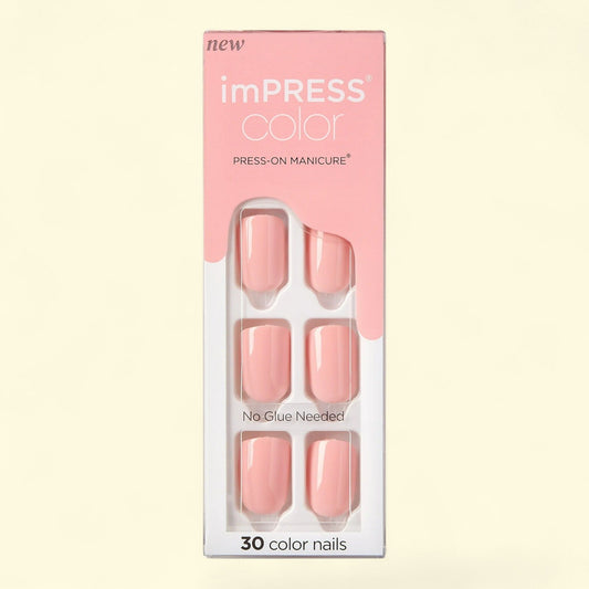 KISS imPRESS Fake Nails, Dolce Pink, 30 Count — authentic US product shipped worldwide by Treatspree