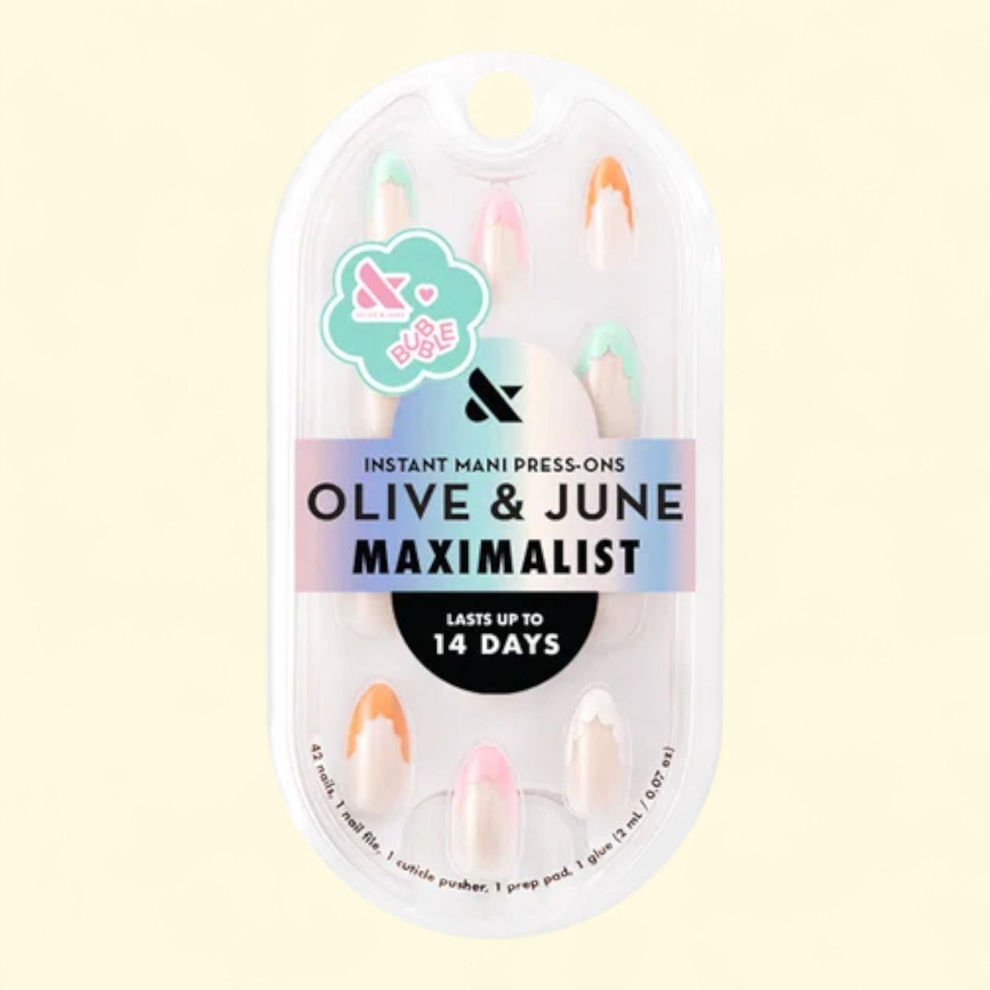 Olive & June Instant Mani Medium Almond Press-on Nails, 42 Pieces — authentic US product shipped worldwide by Treatspree