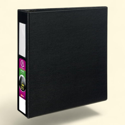 Avery Durable 3 Ring Binder, 3" EZD Rings, 1 Black Binder