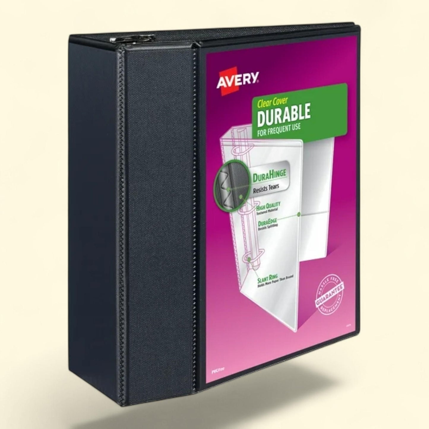 Avery Durable View Binder, 5" EZD Rings, 1 Black, 3 Ring — authentic US product shipped worldwide by Treatspree