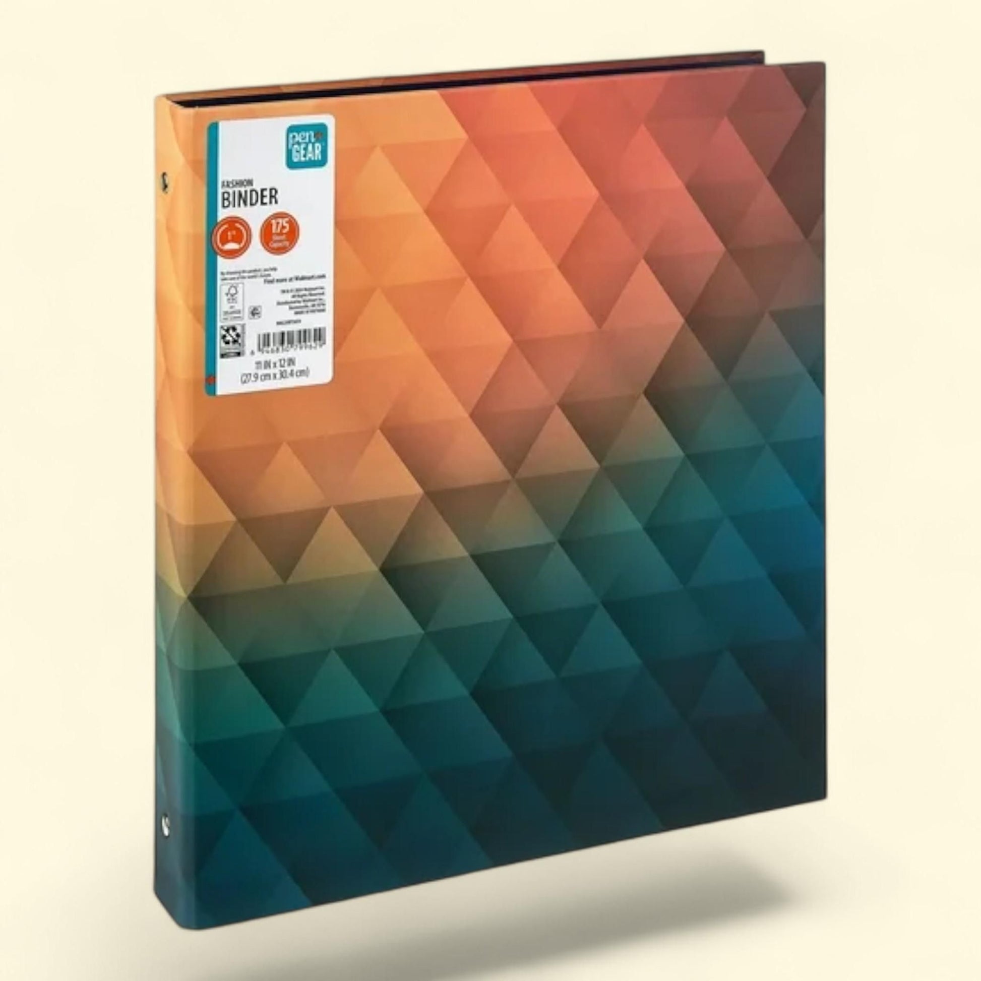 Pen+Gear Binder, Fashion 1", Multi-Color Geometric — authentic US product shipped worldwide by Treatspree