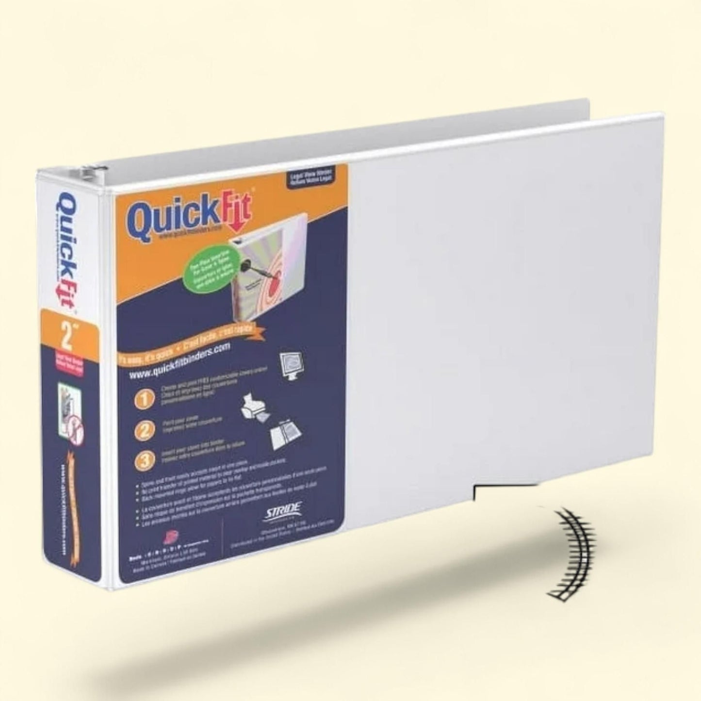 QuickFit Round Ring Deluxe Binder, 1"