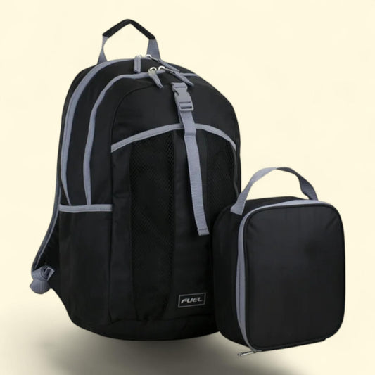 Backpack & Lunch Bag Bundle, Black