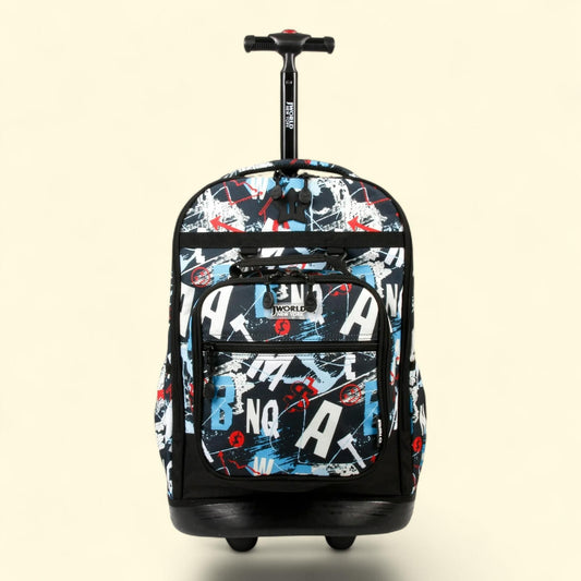 Sac à dos à roulettes J World Duo 46 cm avec sac à lunch, motif Graffiti