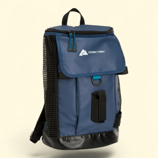 Saltwater Fishing Tackle Backpack, Washed Indigo