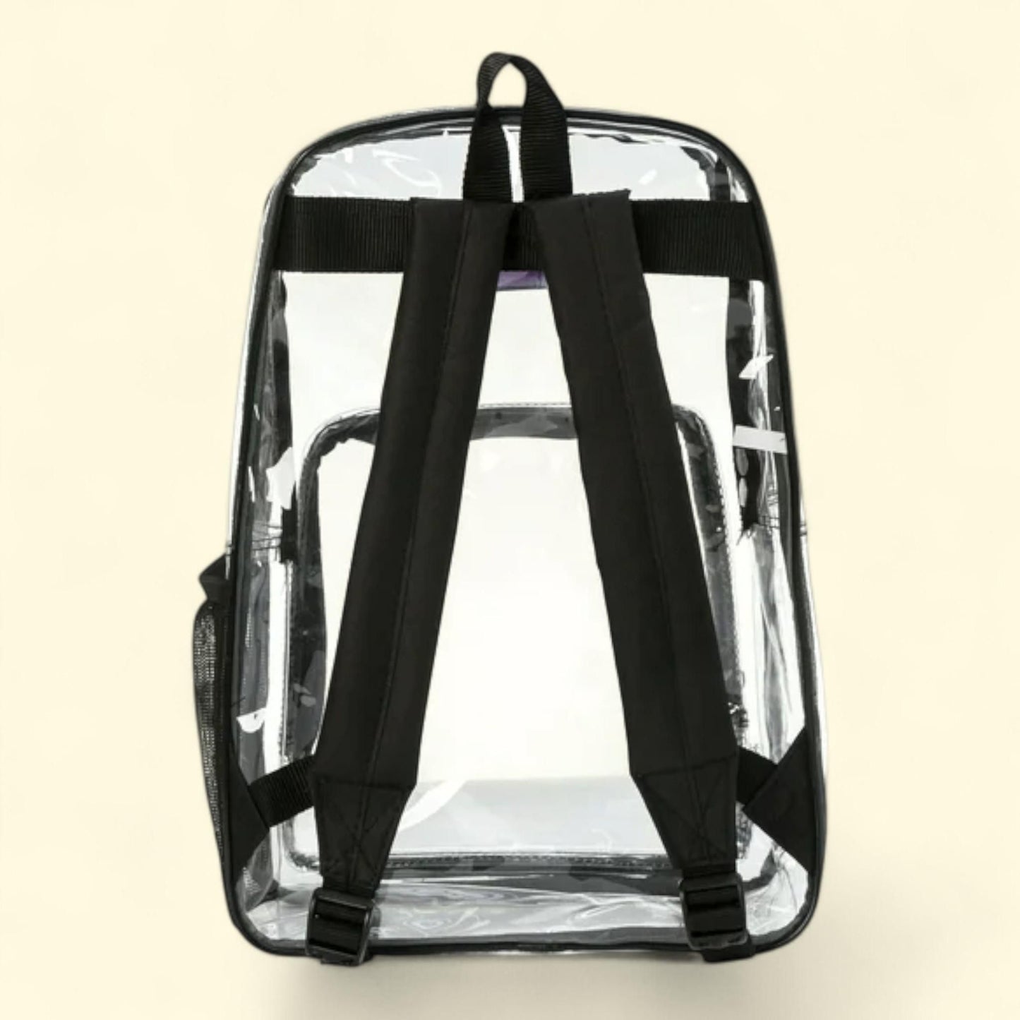 Clear School Backpack, Black, Unisex, Elementary-Adult