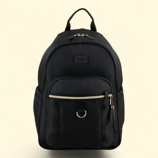 Jules Unisex Backpack, Black/Gold