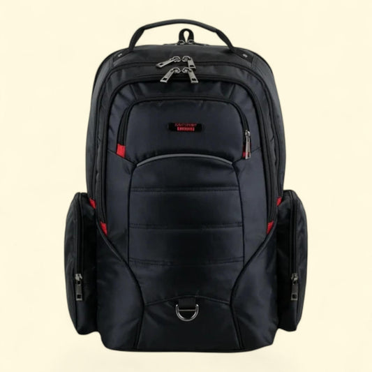 Magnus Tech Backpack, Black with Red, Unisex Limited, One Size