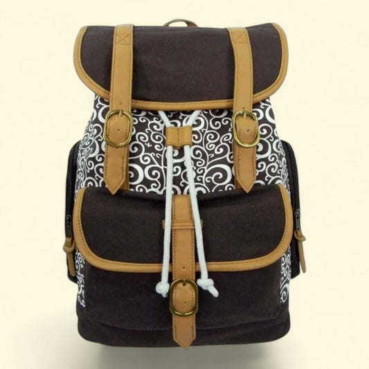 Vintage Canvas Daypack Backpack, 15 inch