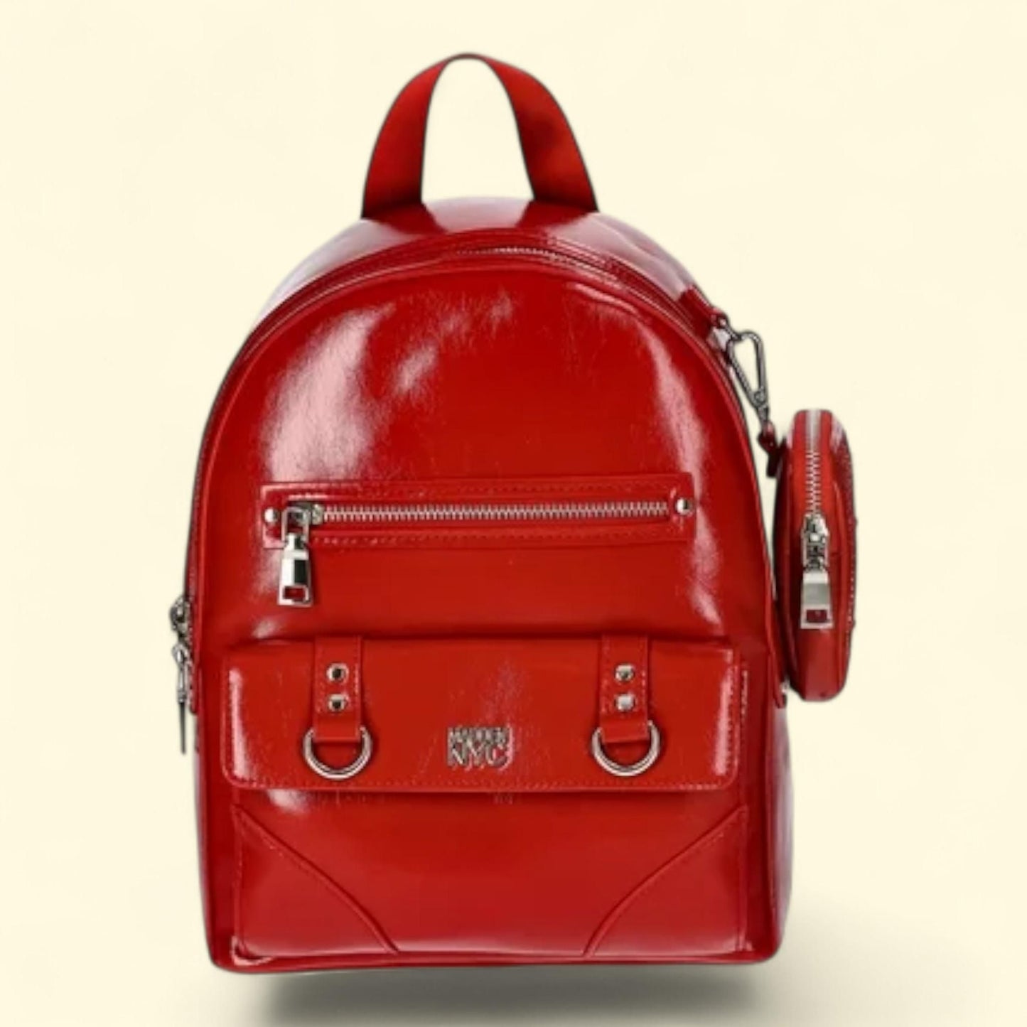 Madden NYC Women's Dome Ring Backpack, Red Wine