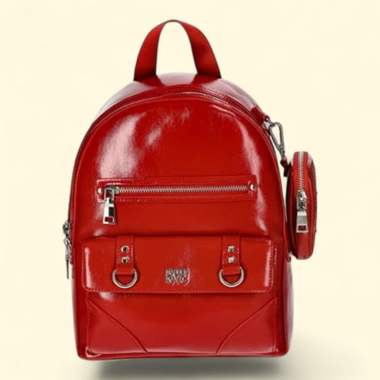 Madden NYC Women's Dome Ring Backpack, Red Wine