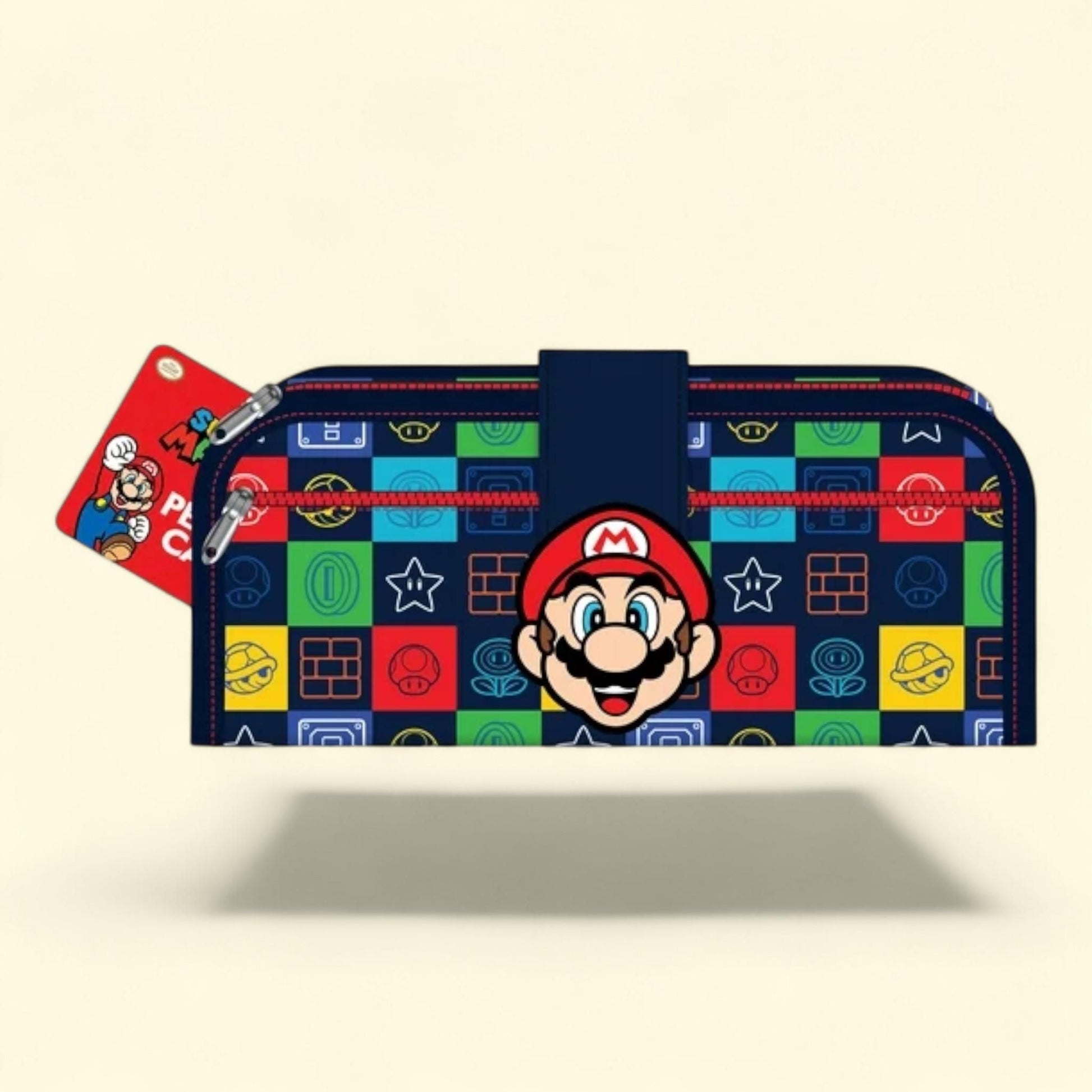 Nintendo Super Mario Bros. Utility Pencil Case, 9"x3.9", Black — authentic US product shipped worldwide by Treatspree