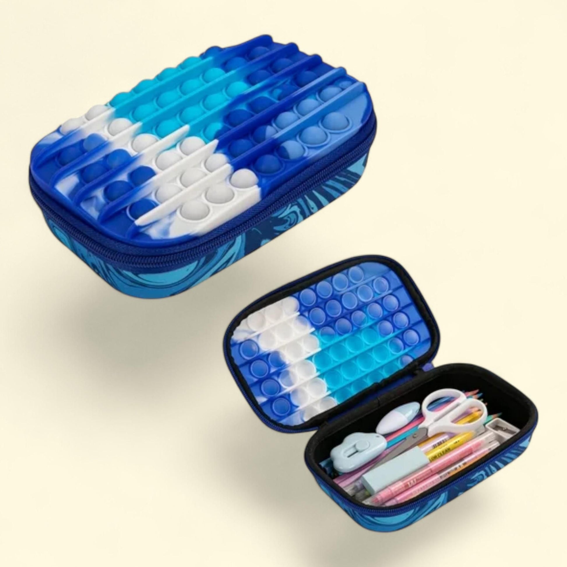 ZIPIT Zip & Pop Pencil Box, Blue — authentic US product shipped worldwide by Treatspree