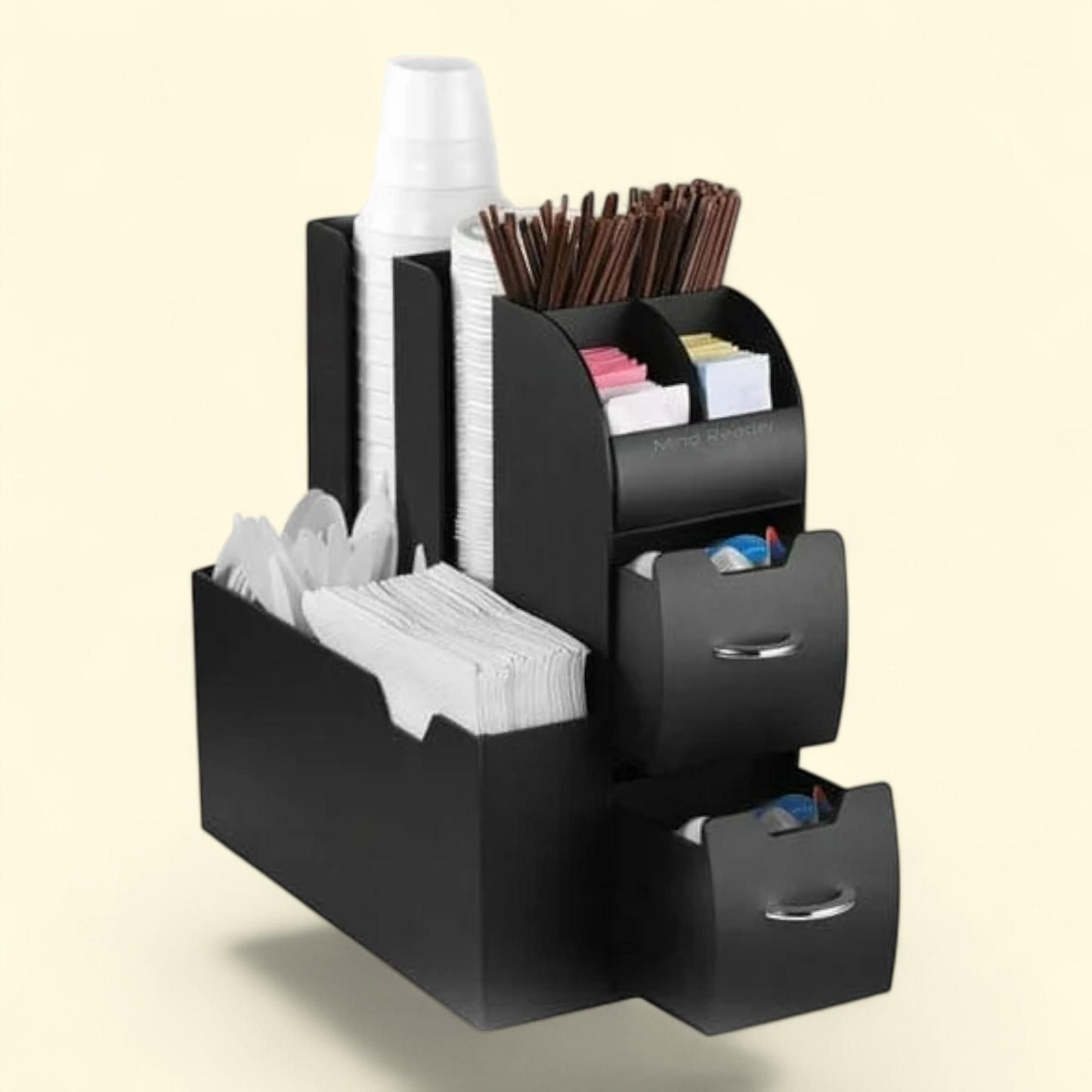 Coffee Condiment Caddy Organizer, 5 2/5 x 11 x 12 3/5 — authentic US product shipped worldwide by Treatspree
