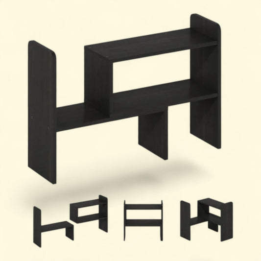 Furinno Desk Top Organizer Bookshelf, Espresso