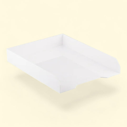 JAM Paper Paper Trays, White, 1/Pack