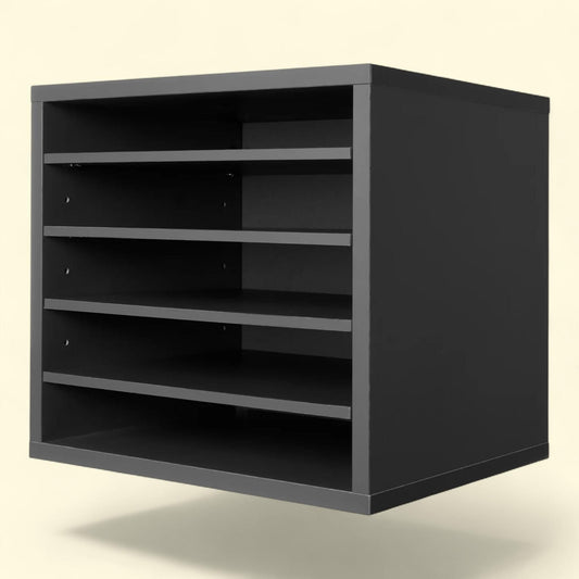 KFFKFF Document Divider, 5 Sections, Medium Density Fiberboard, Grey