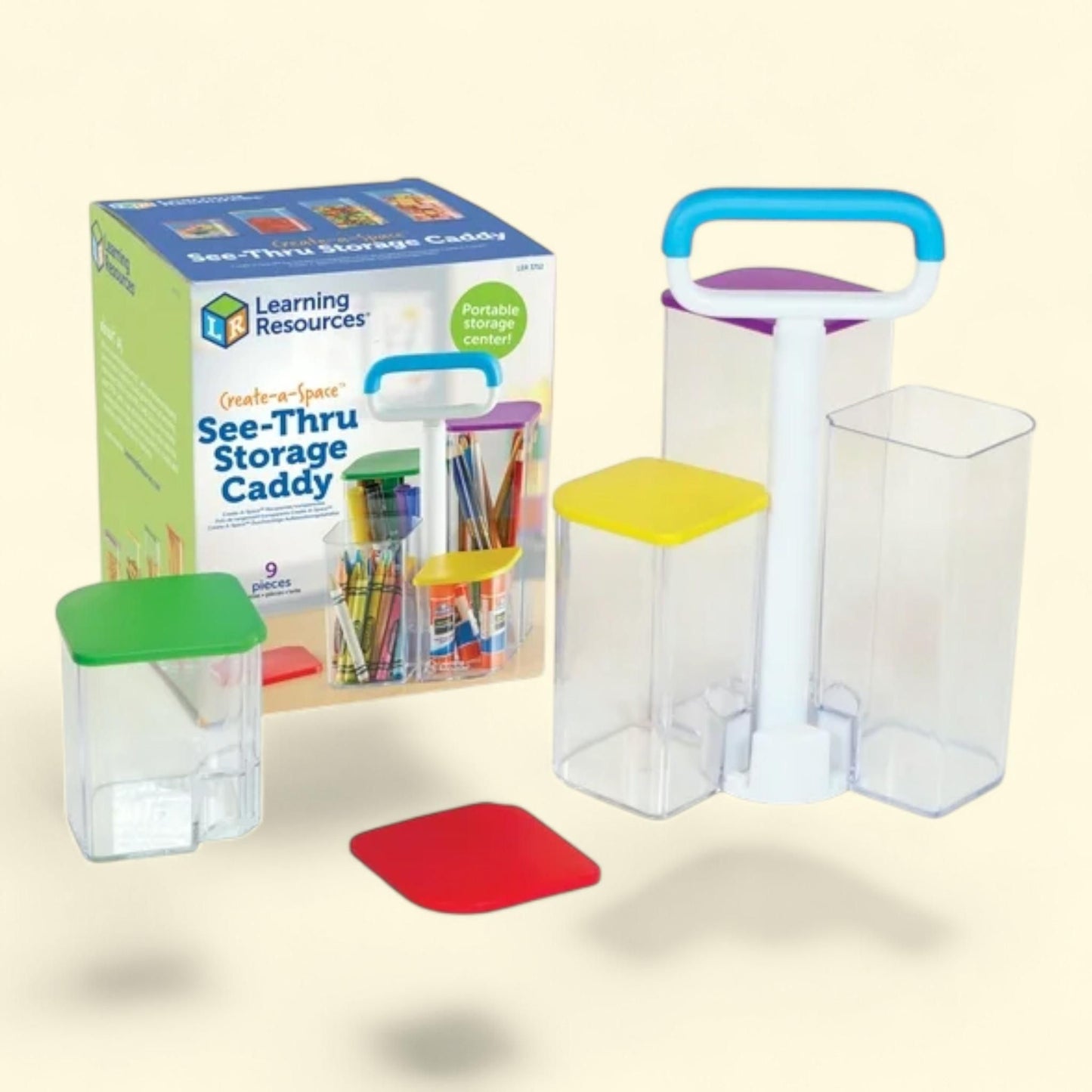 Learning Resources Create-a-Space Storage Caddy, 9 Pieces