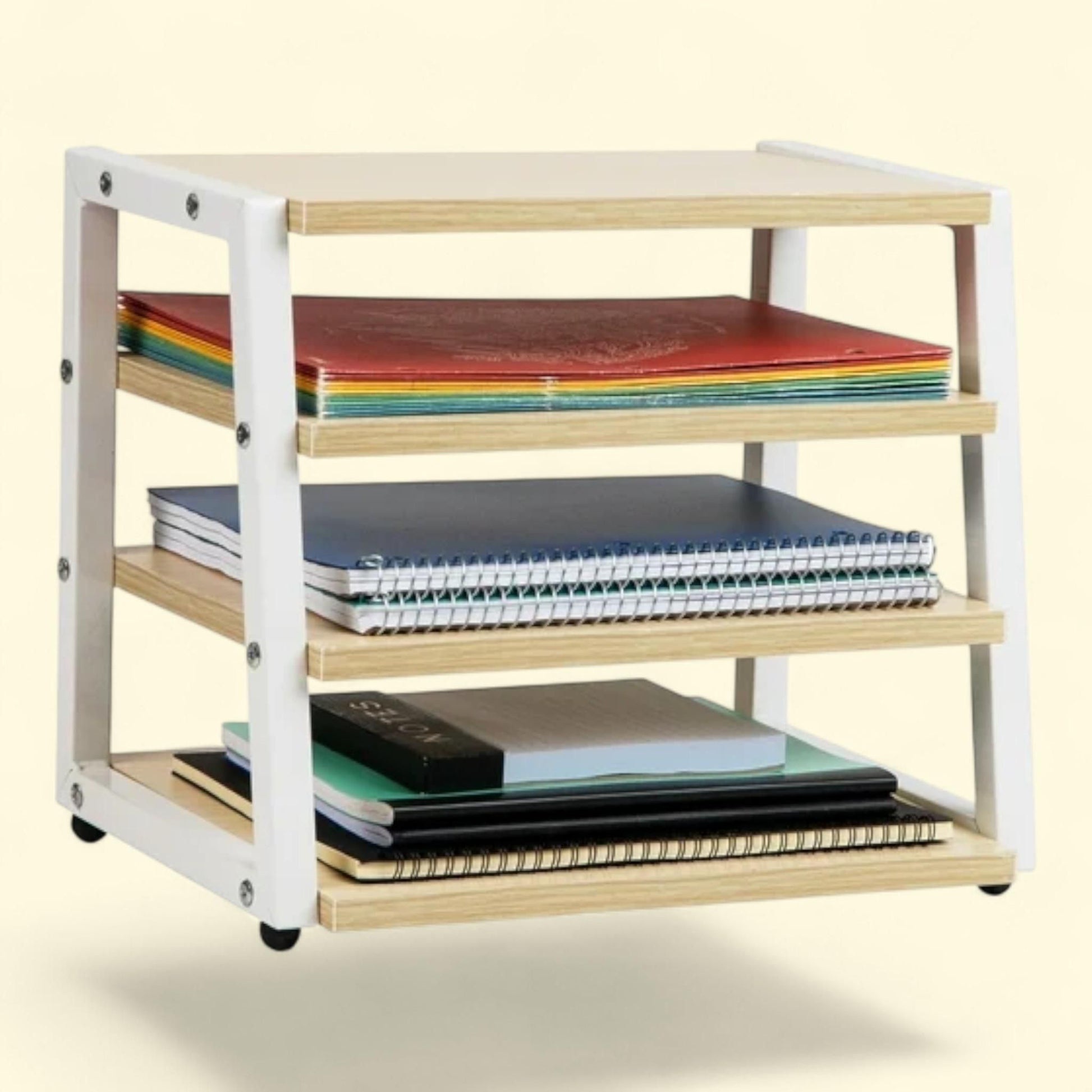 Mind Reader Desk Organizer, 4-Tier, White — authentic US product shipped worldwide by Treatspree