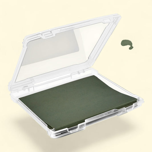 Sorbus Hanging File Organizer Bin, Clear Plastic, Single-Piece, Stackable, Document Storage, Thin