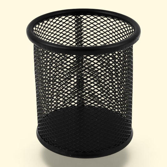 Unique Bargains Metal Pen Pencil Holder, Black