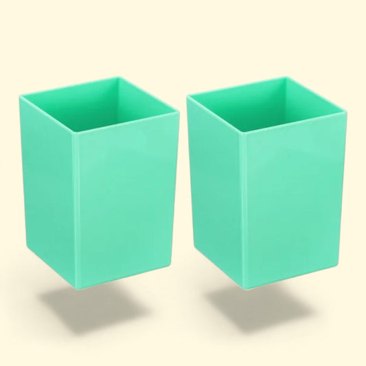 Unique Bargains Pencil Holder, Plastic, Green