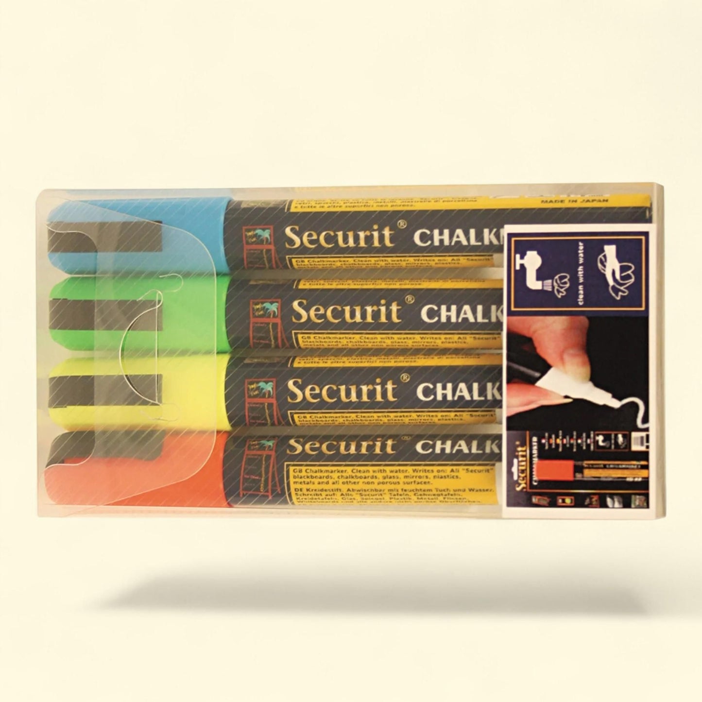 Deflecto Liquid Chalk Marker, Chisel, 4/Pack