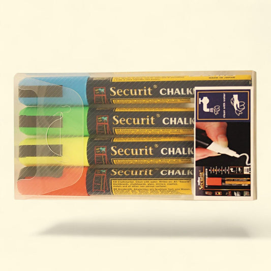 Deflecto Liquid Chalk Marker, Chisel, 4/Pack