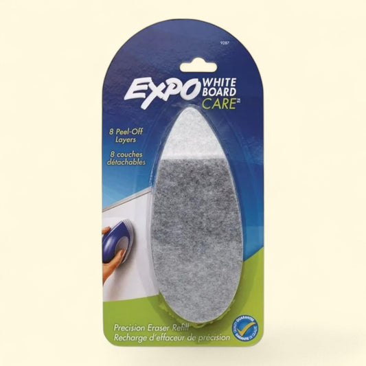 Dry Erase Precision Point Eraser Refill Pad, 2.25" X 6"