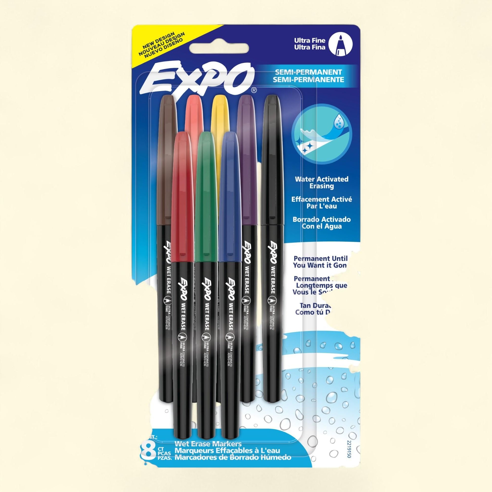 Expo Wet Erase Markers, Ultra Fine Tip, 8 Count — authentic US product shipped worldwide by Treatspree
