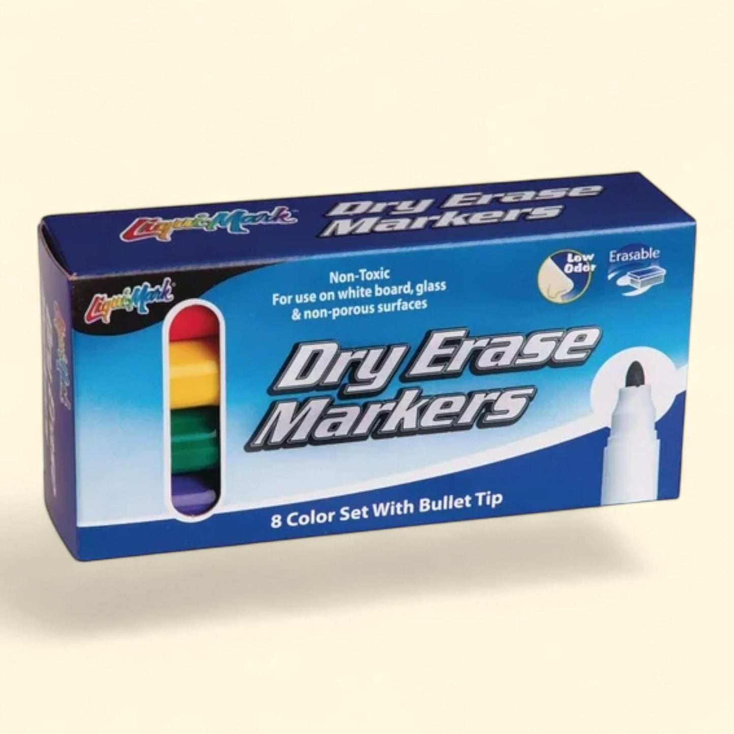 Liqui-Mark Dry Erase Markers, Set of 8