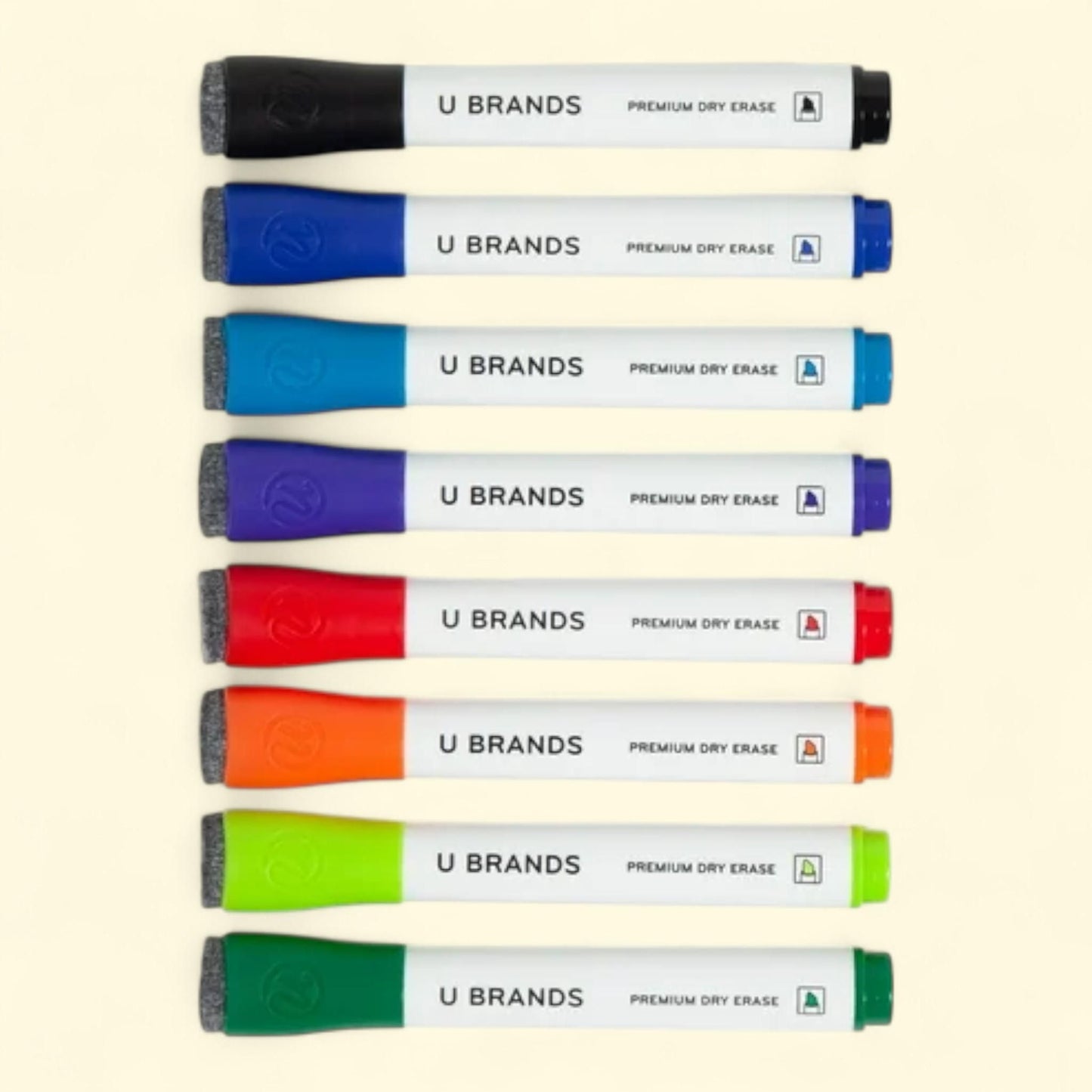 U Brands Dry Erase Markers, Chisel Tip, 8 Count