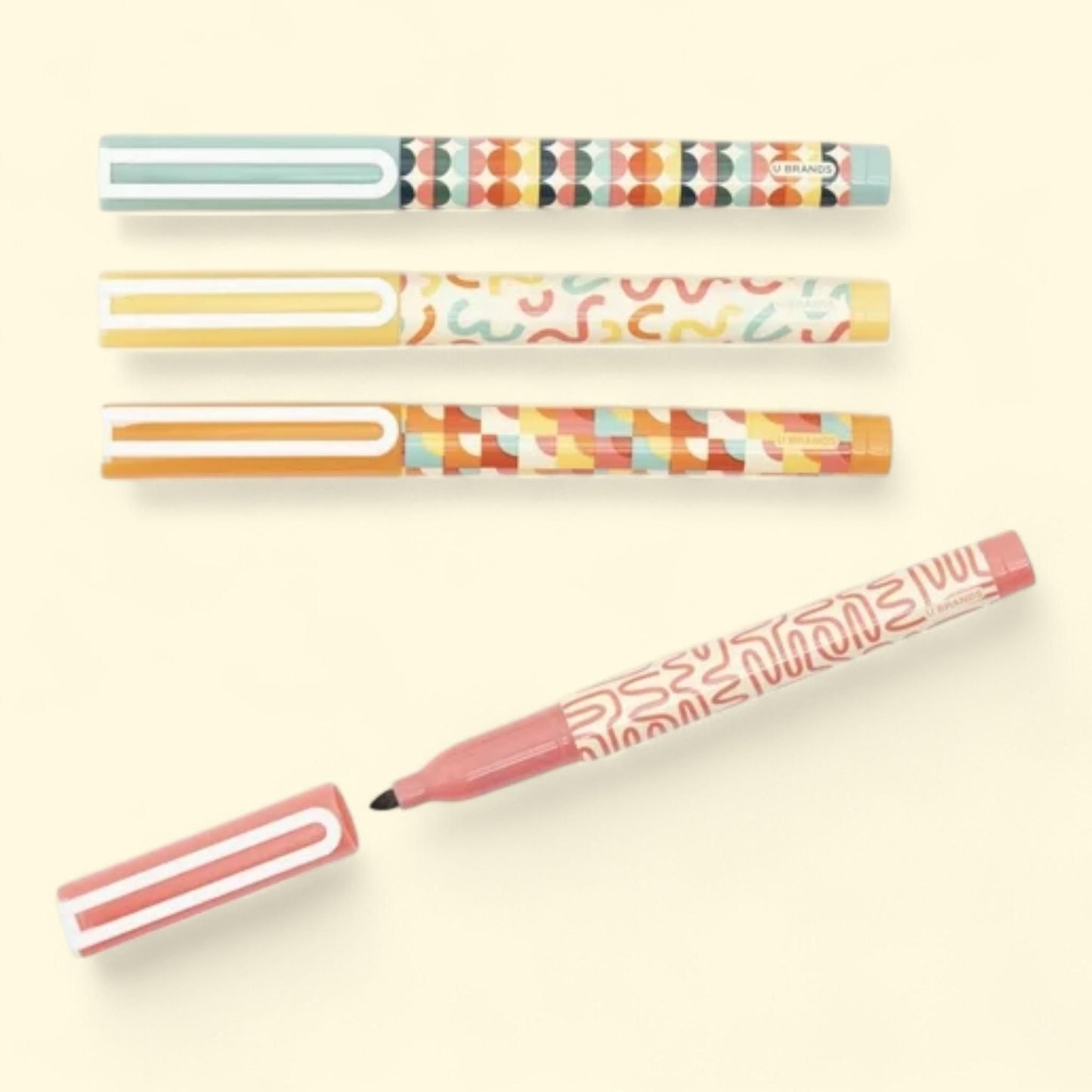U Brands Dry Erase Markers, Fine Tip 1mm, Black Ink, 4 Count — authentic US product shipped worldwide by Treatspree