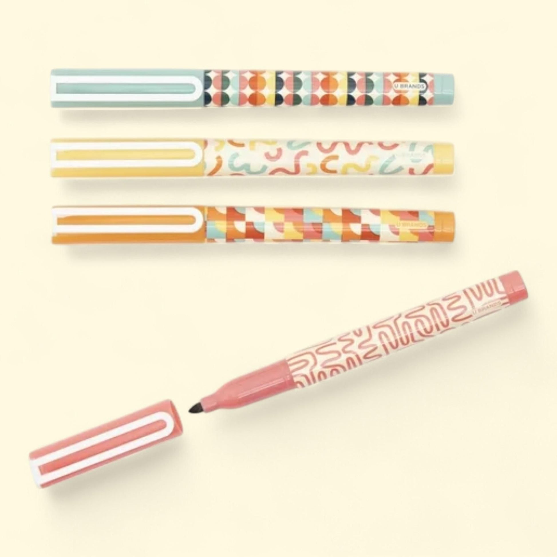 U Brands Dry Erase Markers, Fine Tip 1mm, Black Ink, 4 Count — authentic US product shipped worldwide by Treatspree
