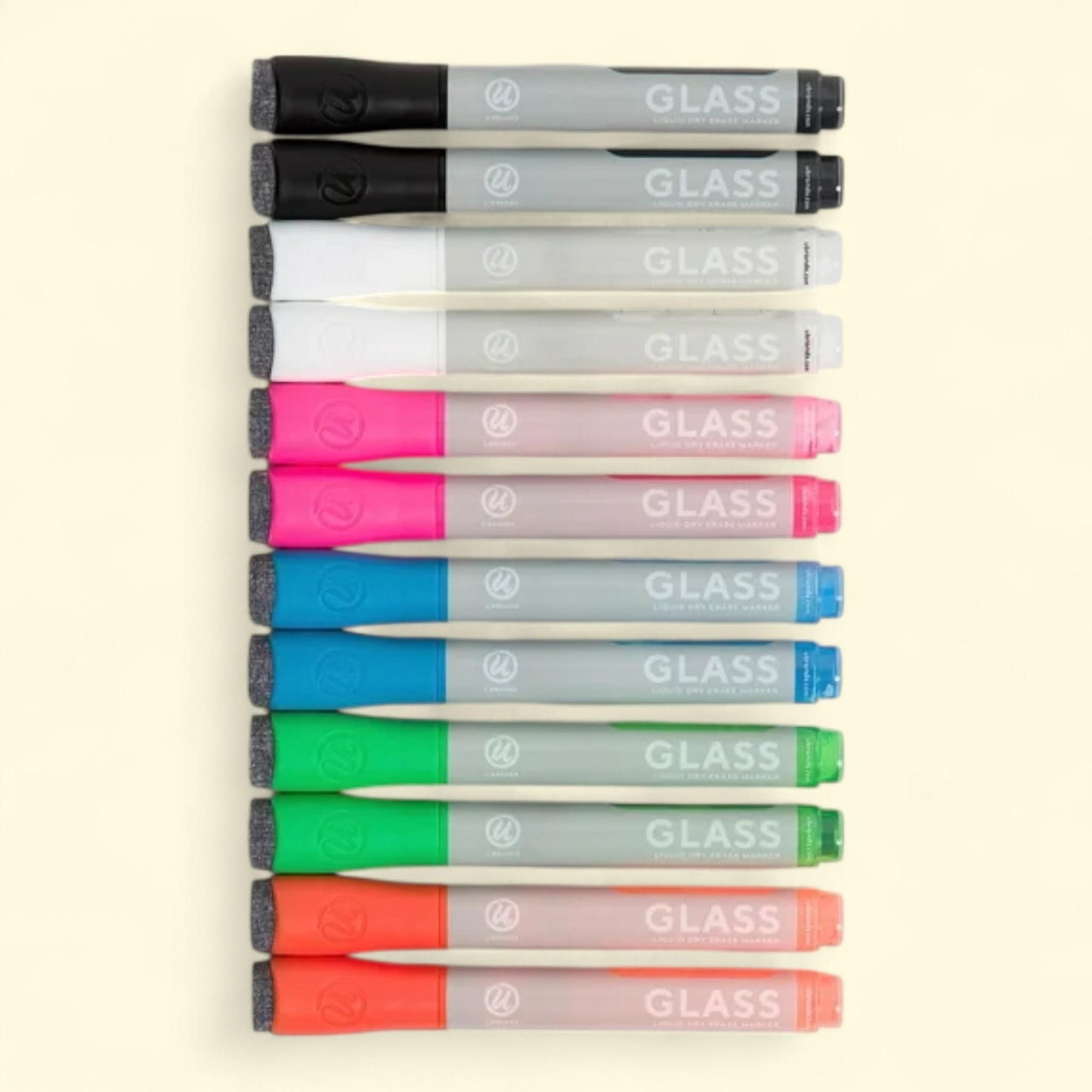 U Brands Liquid Glass Markers, 12 Count