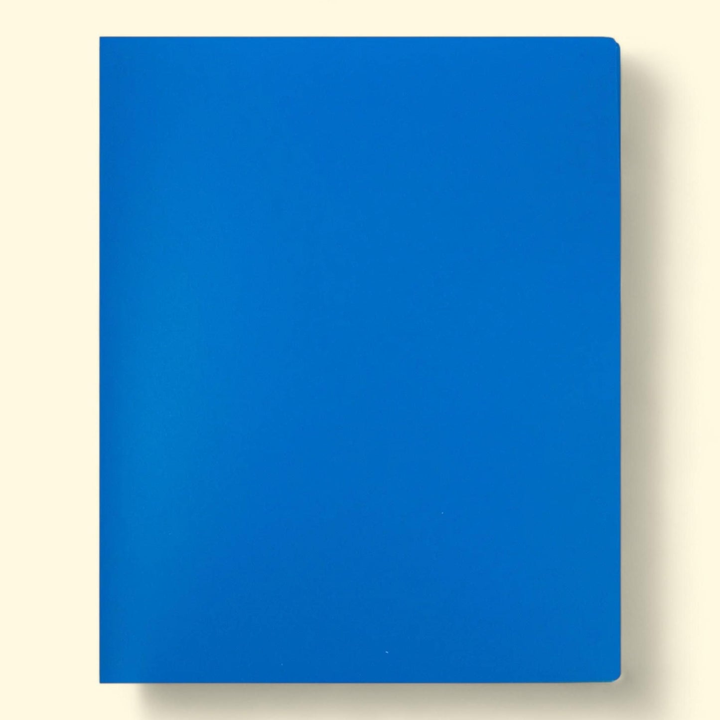 JAM Paper Plastic 6 Pocket Folders, Blue, 2 Folders Pack