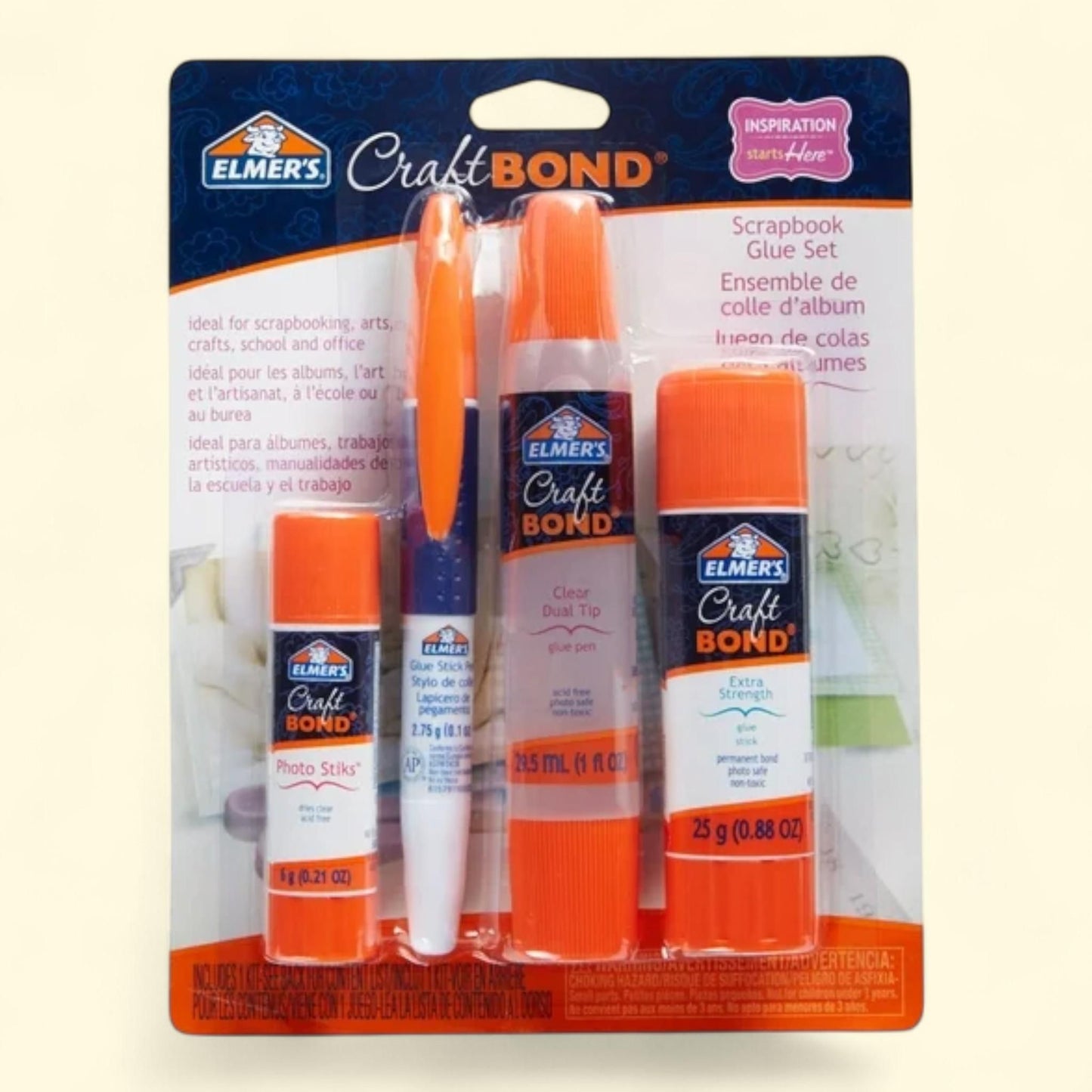 Elmers Craft Bond Scrapbook Glue Set, 4oz