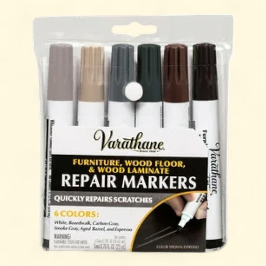 Varathane Furniture Wood Floor and Wood Laminate Markers, 6 Colors, 0.78oz