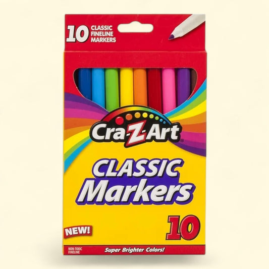 Cra-Z-Art Classic Fineline Art Markers, 10 Count