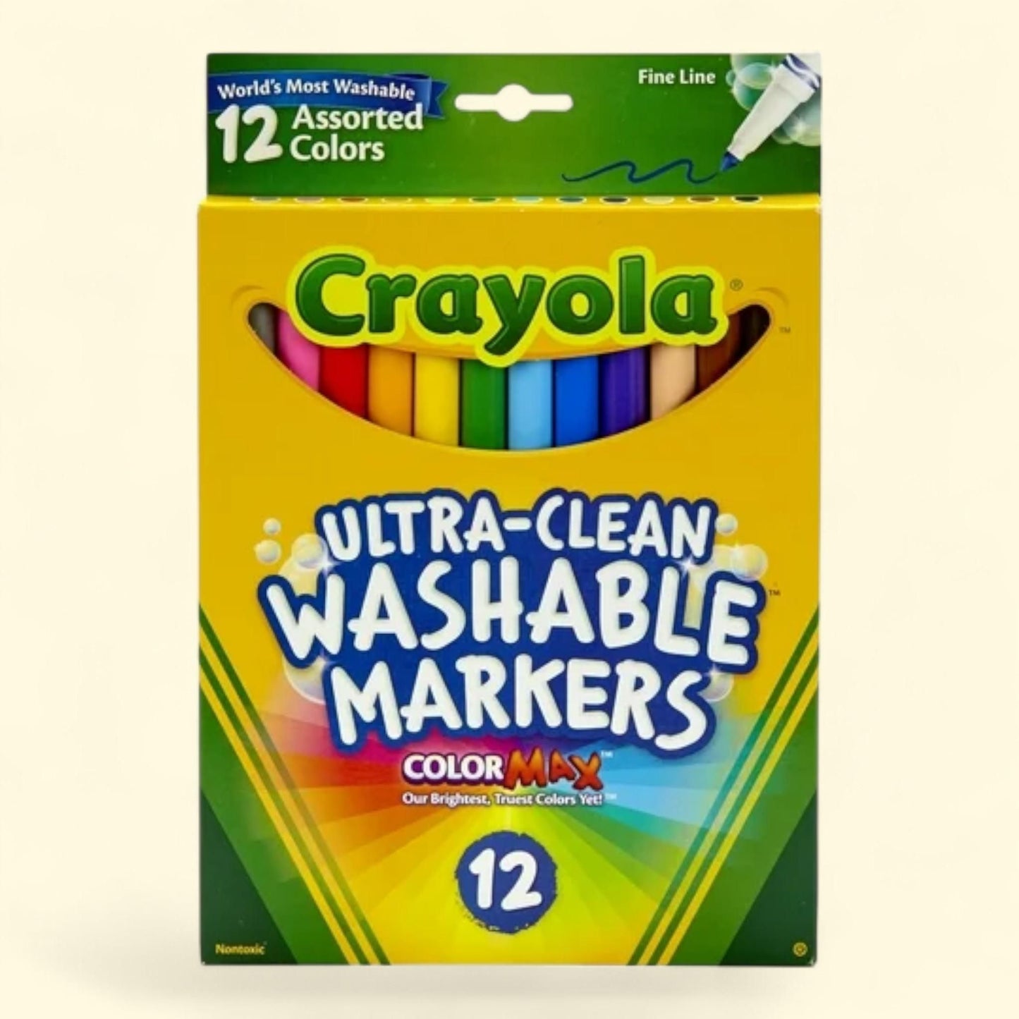 Crayola Fineline Washable Marker Set, 12ct