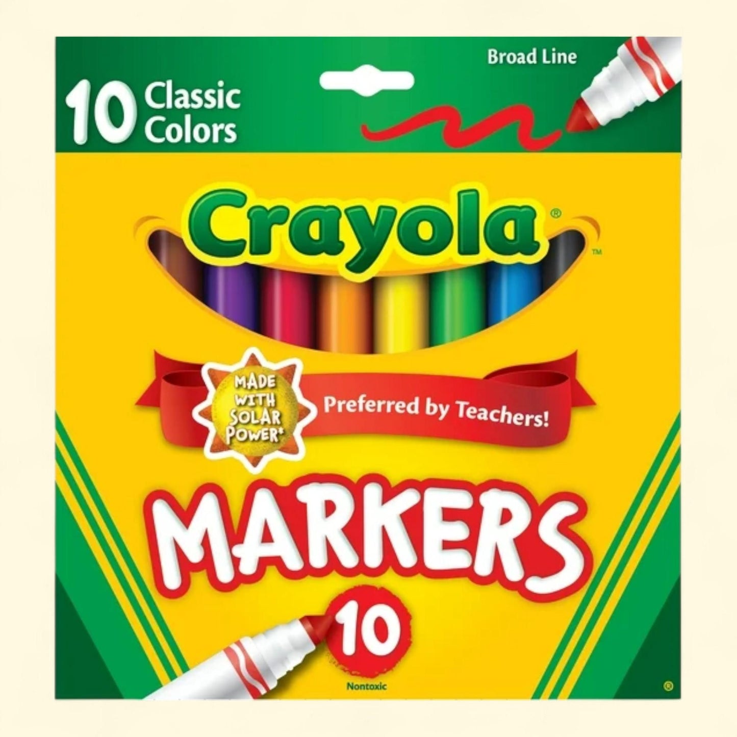 Crayola Broad Line Markers, 10 Ct