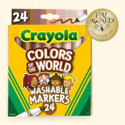 Crayola Colors of the World Art Markers, 24 Ct