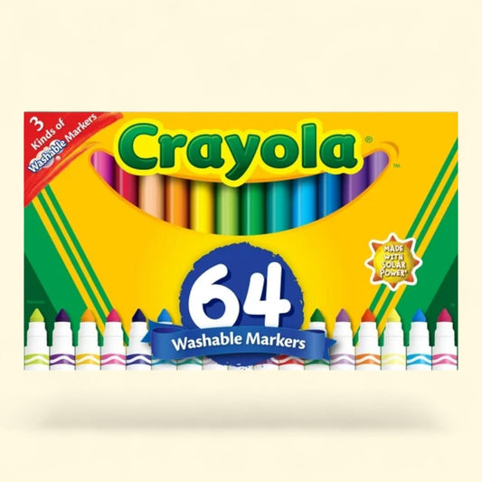Crayola Broad Line Markers, 64 Count