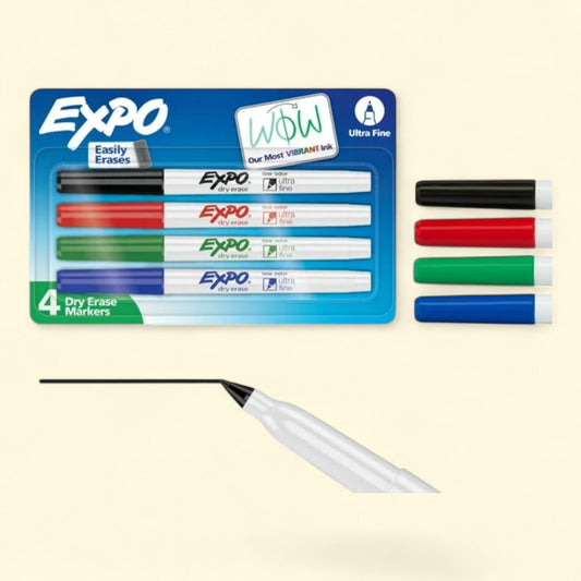 EXPO Dry Erase Markers, Ultra Fine Tip, Assorted Colors