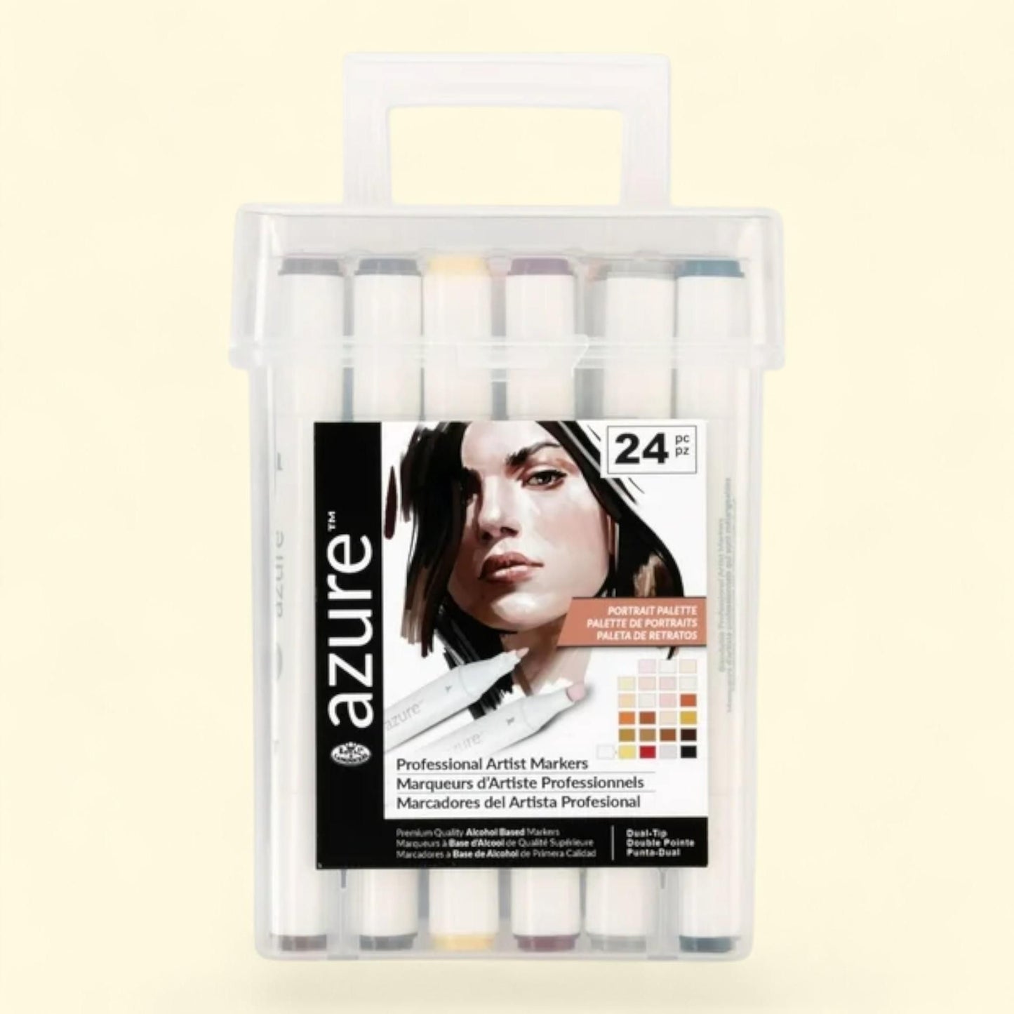 Royal & Langnickel Azure Dual Tip Alcohol Marker Set 24pc