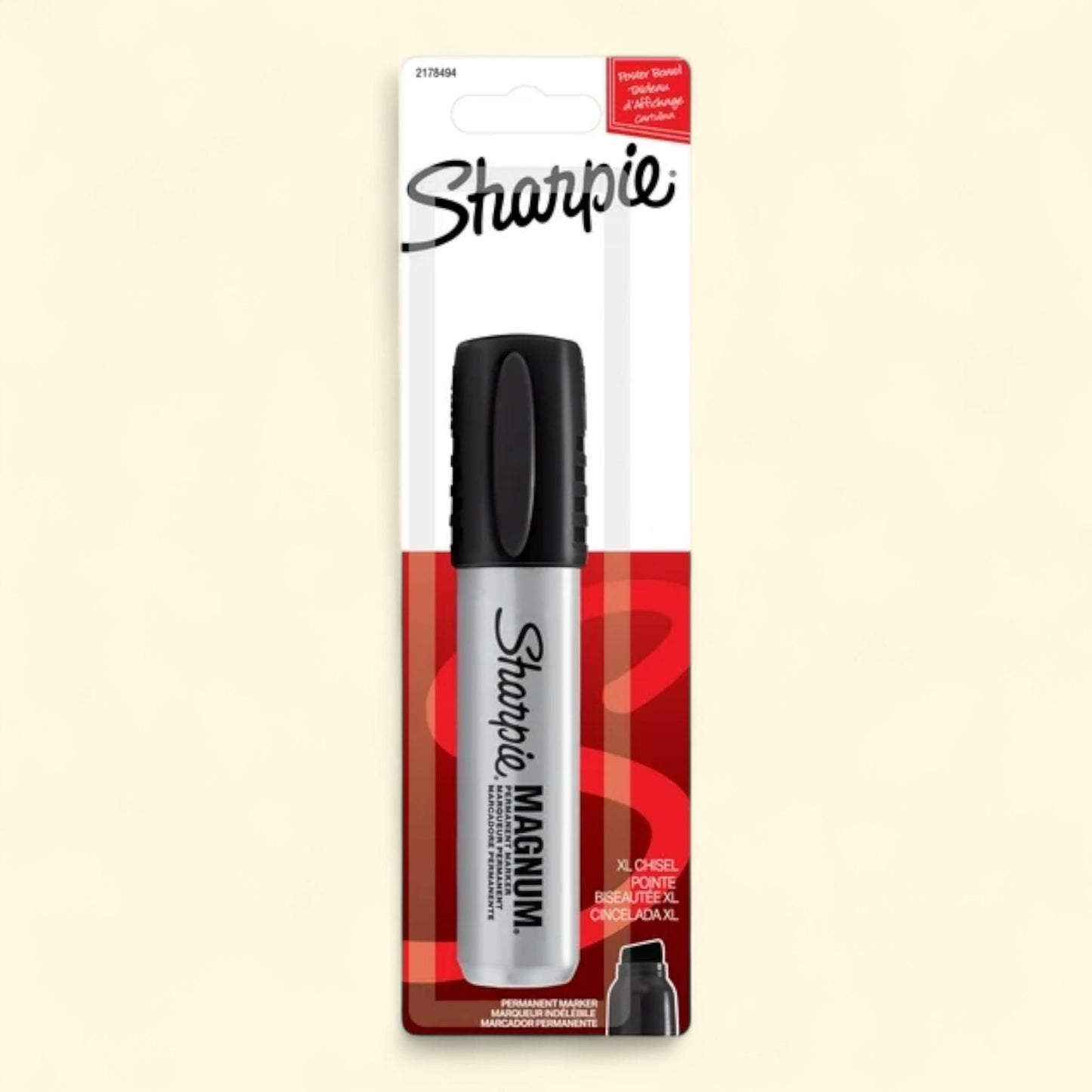 Sharpie Magnum Permanent Marker, Black, 1 Count — authentic US product shipped worldwide by Treatspree