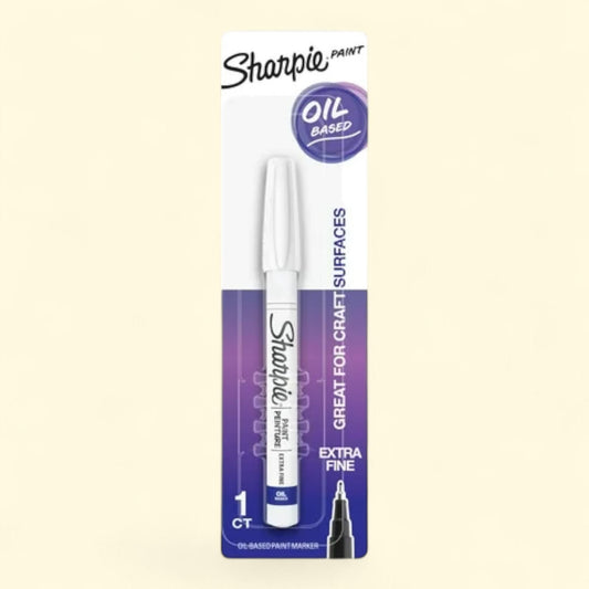Sharpie Oil-Based Paint Marker, Extra Fine Point, White, 1 Count