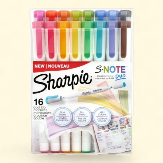 Sharpie S-Note Duo Dual-Ended Creative Markers, 16-Ct
