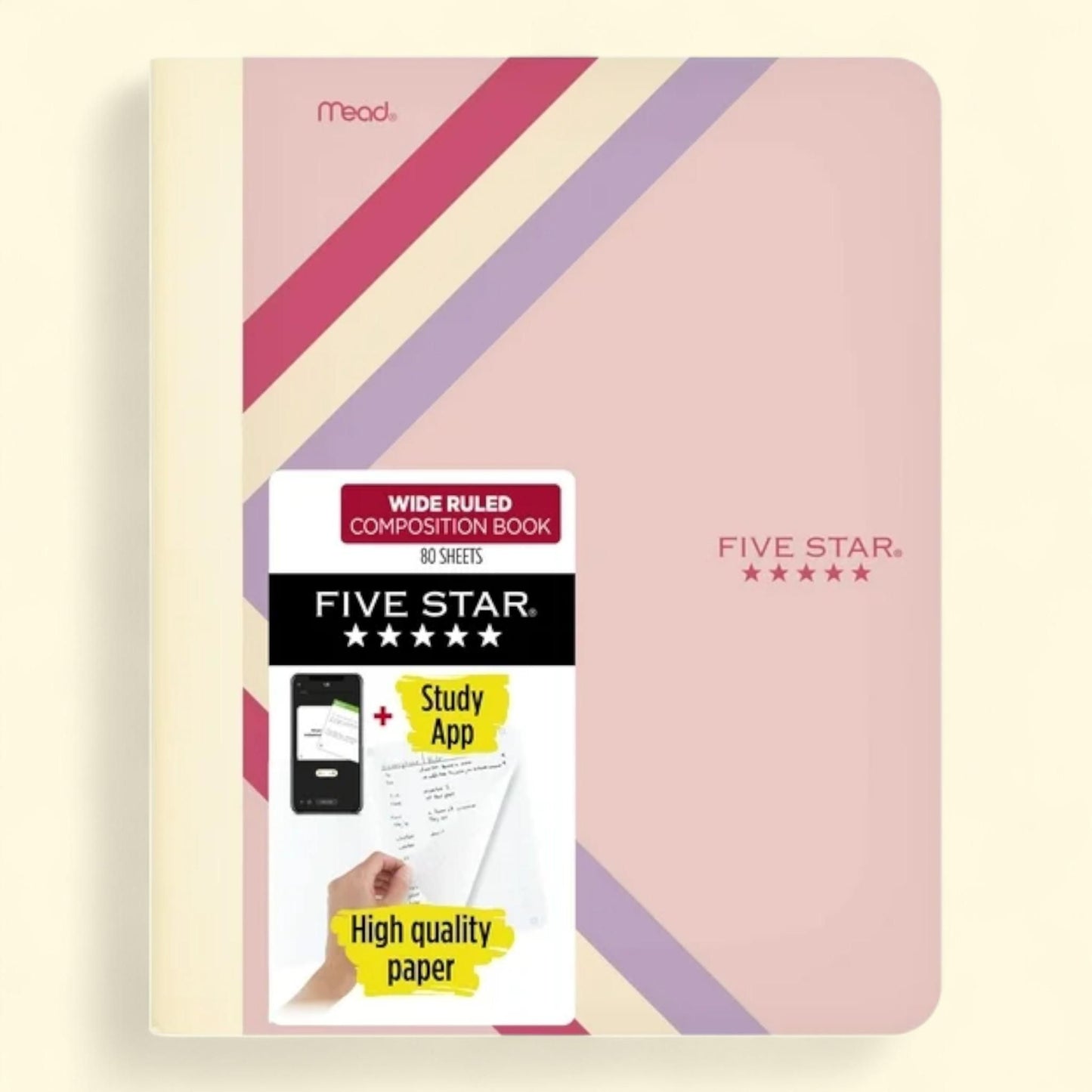 Abstract Curly Cues Composition Notebook, Wide Ruled, 8.5" x 11"